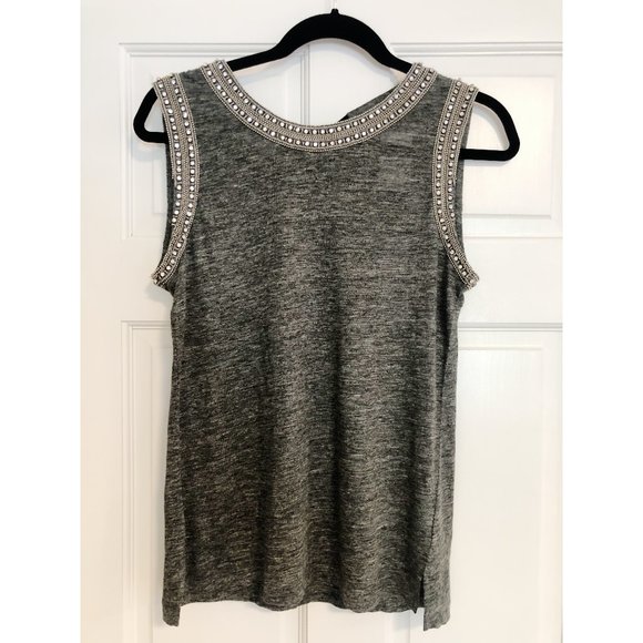 NWT GENERATION LOVE LUCY CRYSTAL BEADED TANK TOP - Picture 1 of 9